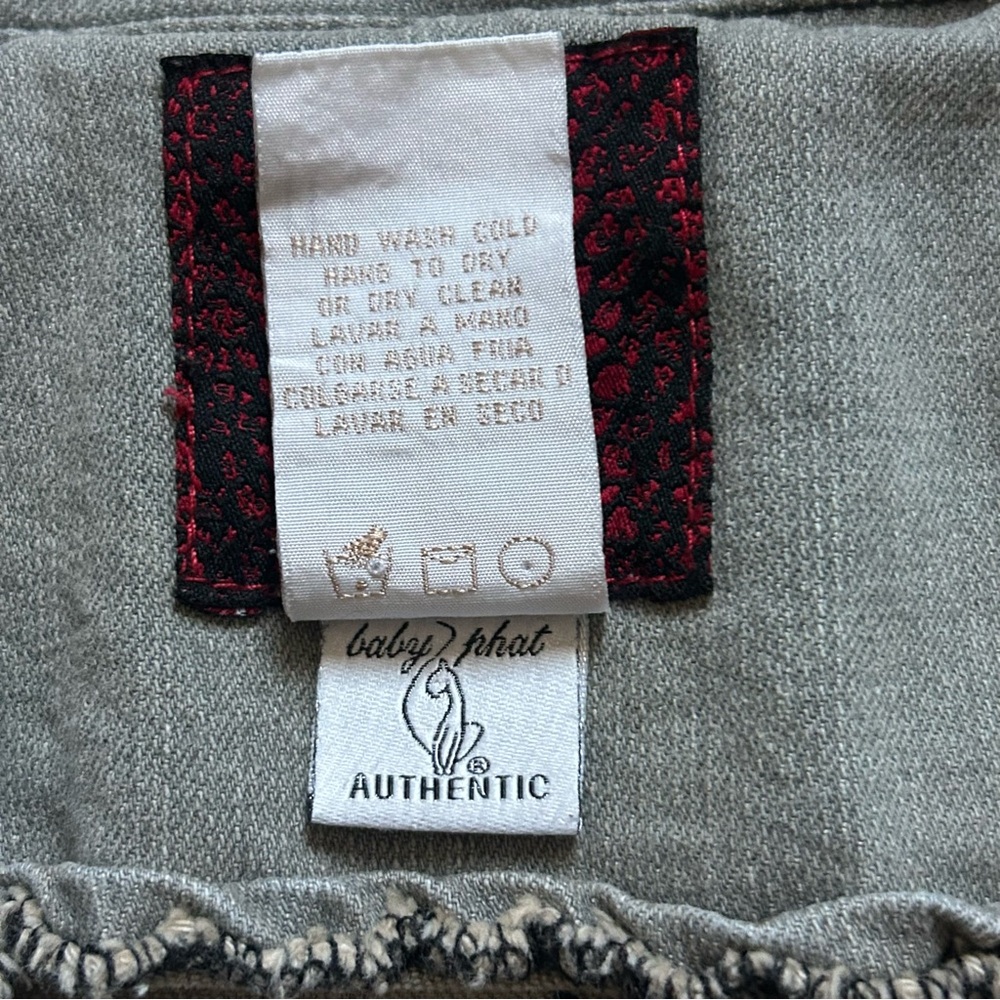 Baby Phat Grey Short denim vest - Picture 7 of 13
